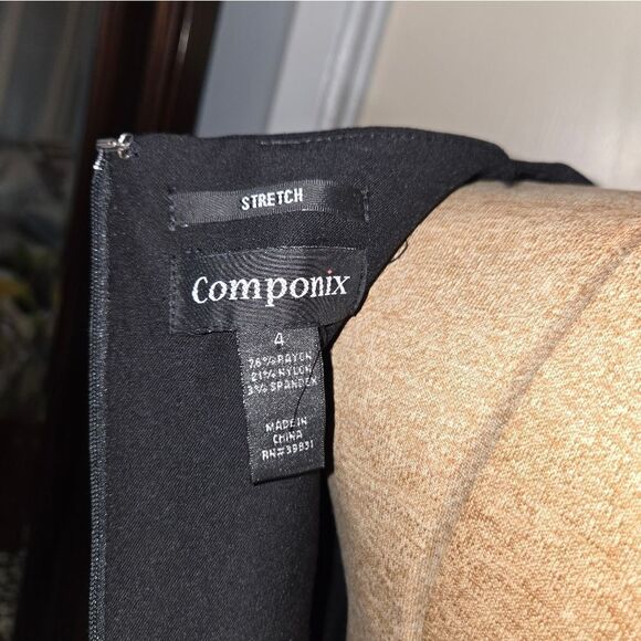 Componix Black Dress Size 4 - Picture 3 of 7